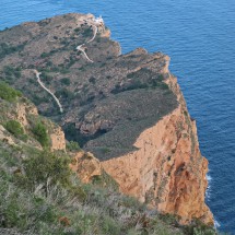 Lighthouse Far del Albir seen from the descent